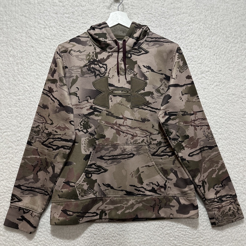 Under Armour UA ColdGear‎ Men's Size M Hunting Camo Hoodie Hooded Sweatshirt